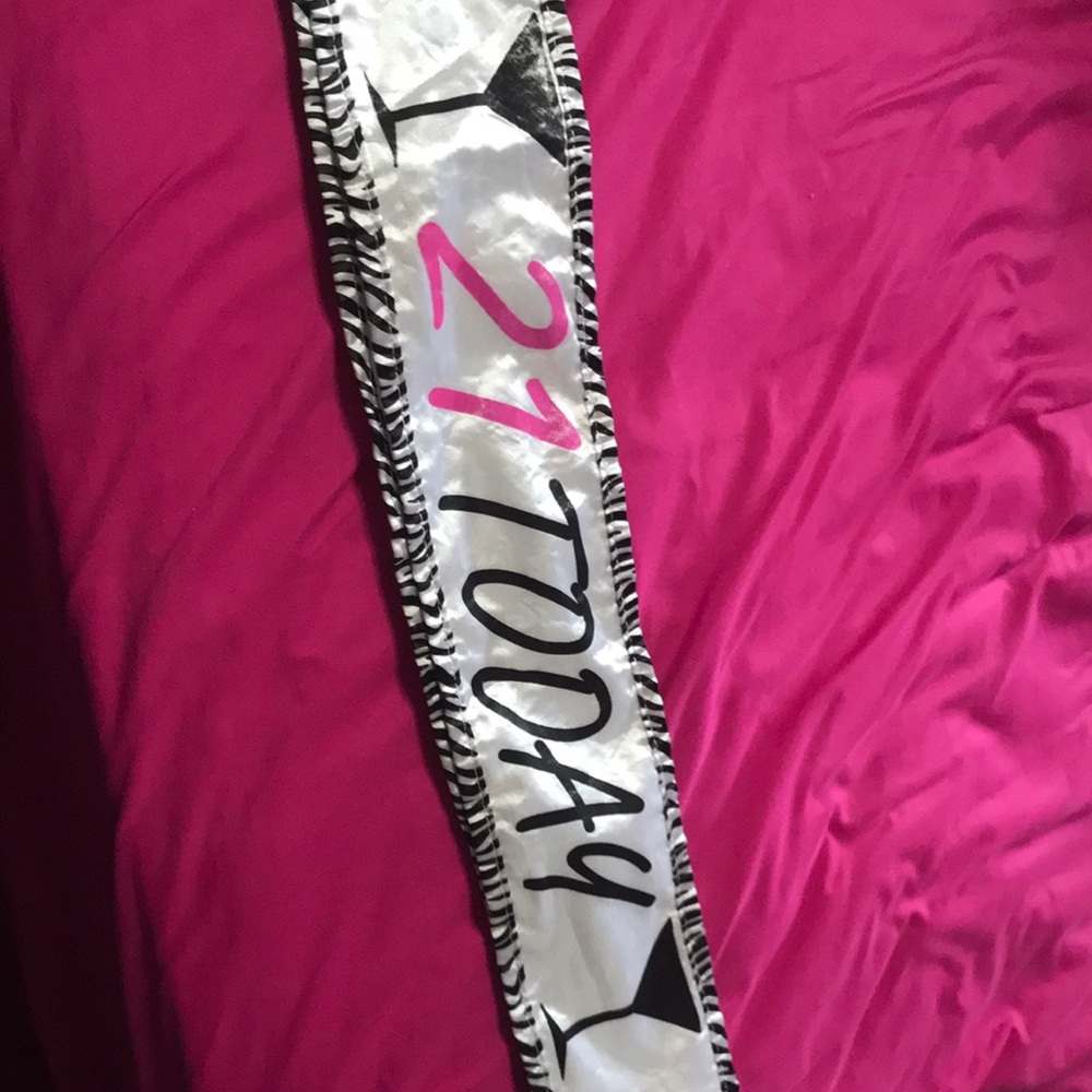 21 birthday sash